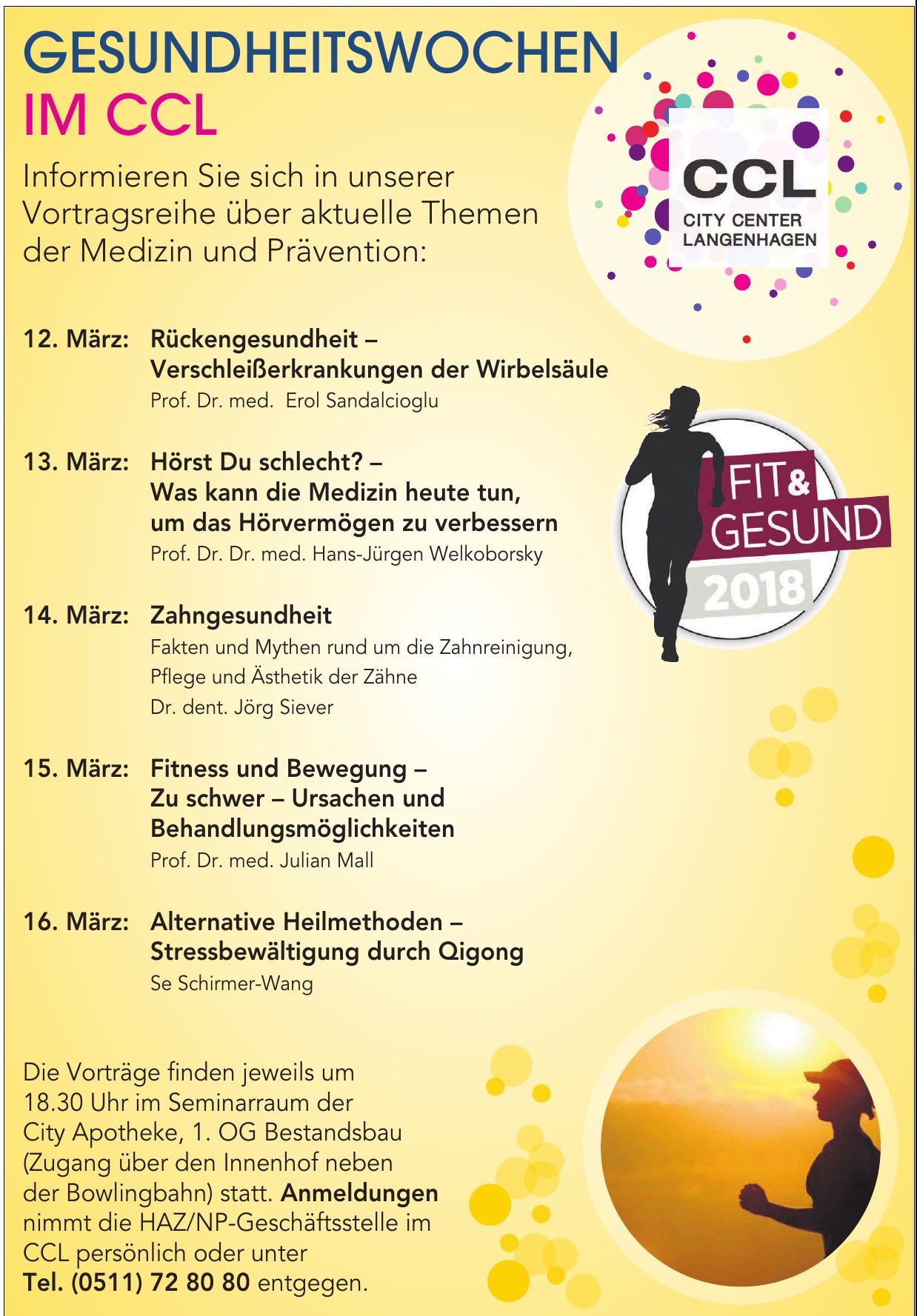 Gesundheitswochen im CCL