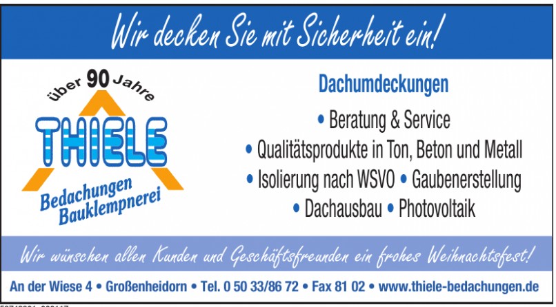 Thiele Bedachungen Bauklempnerei