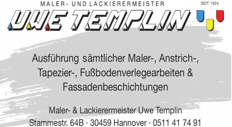 Maler- und Lackiermeister Uwe Templin