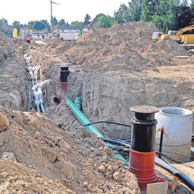 Sickerschacht in einer neuen Wohnanlage Foto: Busche Sickerschacht in einer neuen Wohnanlage Foto: Busche