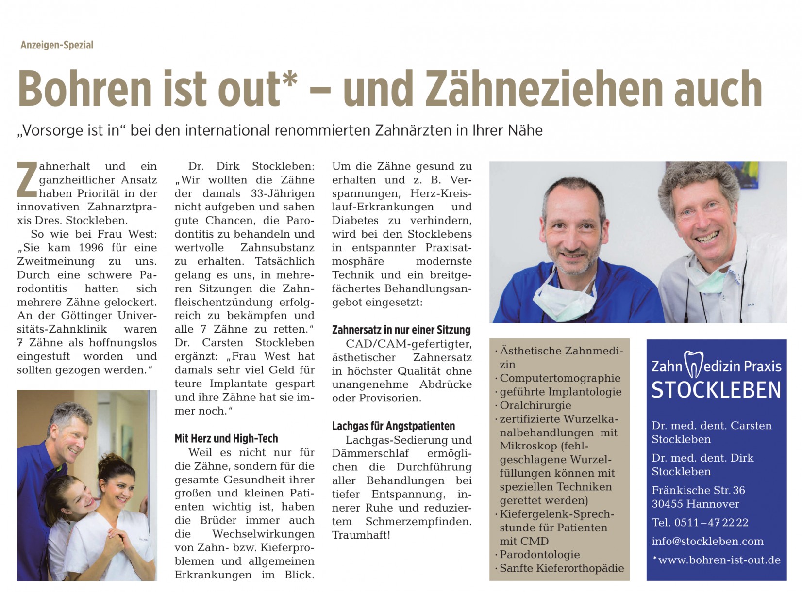 Praxis Dr. med. dent. Carsten Stockleben & Dr. med. dent. Dirk Stockleben